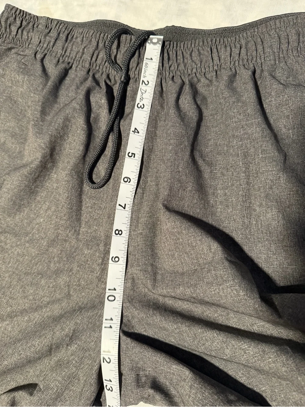 adidas Gray mens essentials Athletic Shorts with Black Side Stripes size L